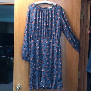 NWT Floral ruffle hemmed dress size L
